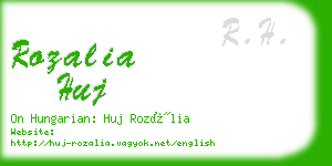 rozalia huj business card